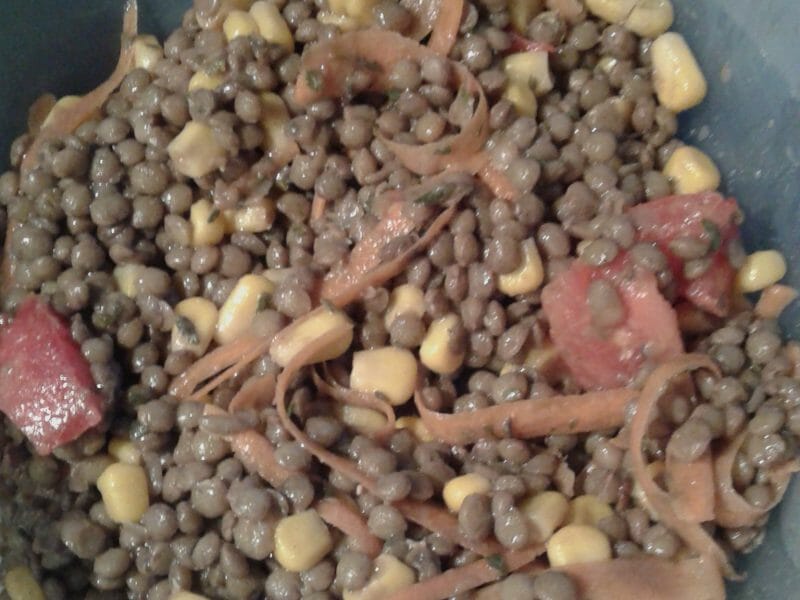 Cliquez pour zoomer ! Salade de lentilles Thermomix par Melinagir