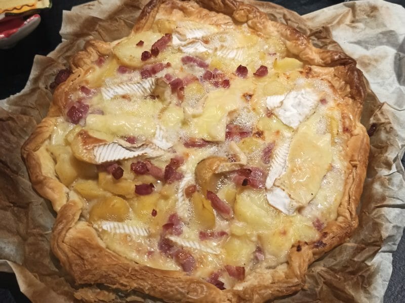 Cliquez pour zoomer ! Tarte aux pommes de terre et lardons Thermomix par Bifool