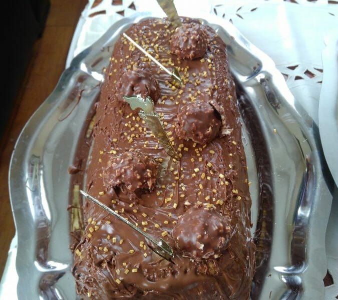 Cliquez pour zoomer ! Bûche Ferrero Rocher Thermomix par Malier