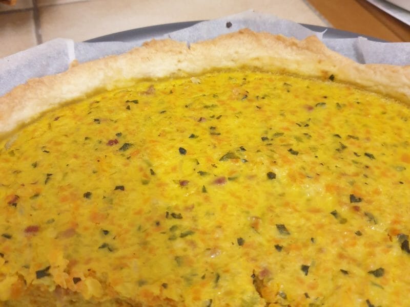 Cliquez pour zoomer ! Tarte courgettes et carottes Thermomix par rackelded