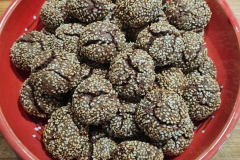Cliquez pour zoomer ! Craquelés au chocolat Thermomix par Celine28700