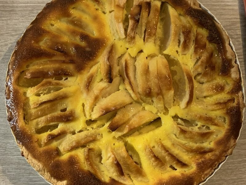 Cliquez pour zoomer ! Tarte normande aux pommes Thermomix par elodie_1253