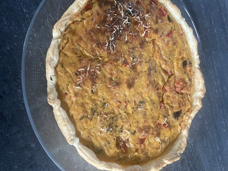 Cliquez pour zoomer ! Tarte salée aux légumes d’été Thermomix par Ymo