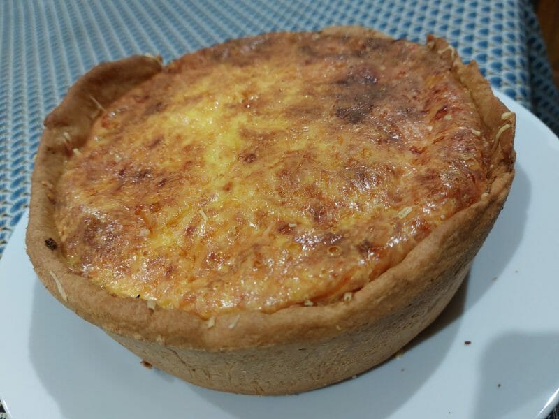 Cliquez pour zoomer ! Gâteau poireaux, lardons et fromage Thermomix par nanacp
