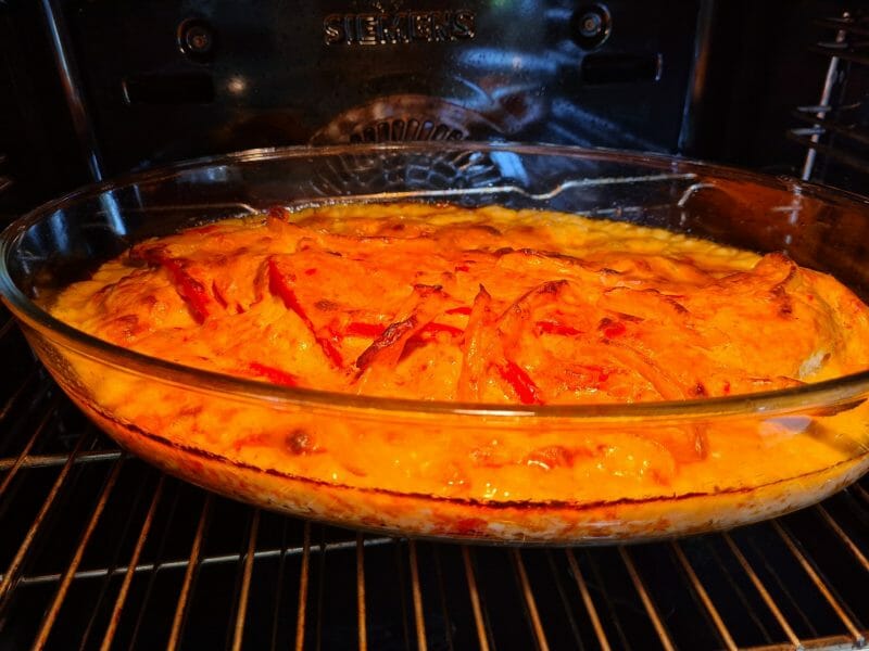 Cliquez pour zoomer ! Poulet à la crème de poivrons Thermomix par marjorie_202