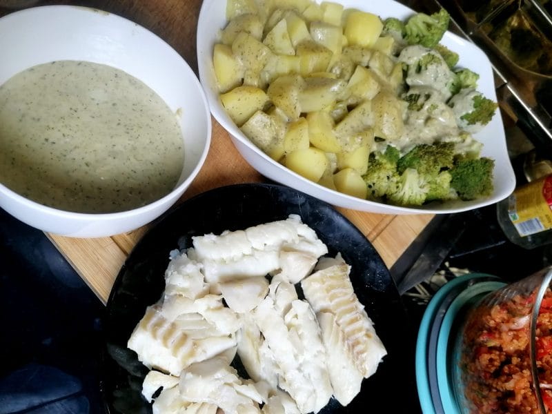 Cliquez pour zoomer ! Filet de cabillaud et sa sauce persillée Thermomix par AliceReims