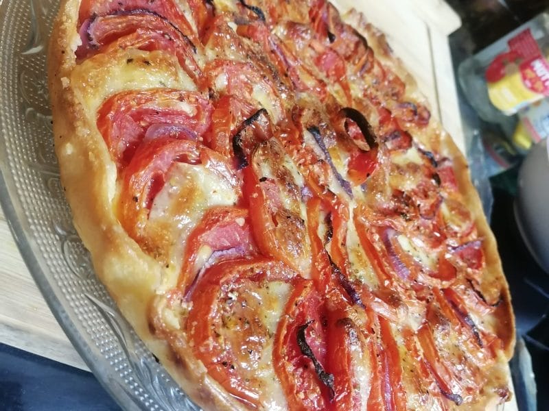 Cliquez pour zoomer ! Tarte tomates et jambon Thermomix par AliceReims