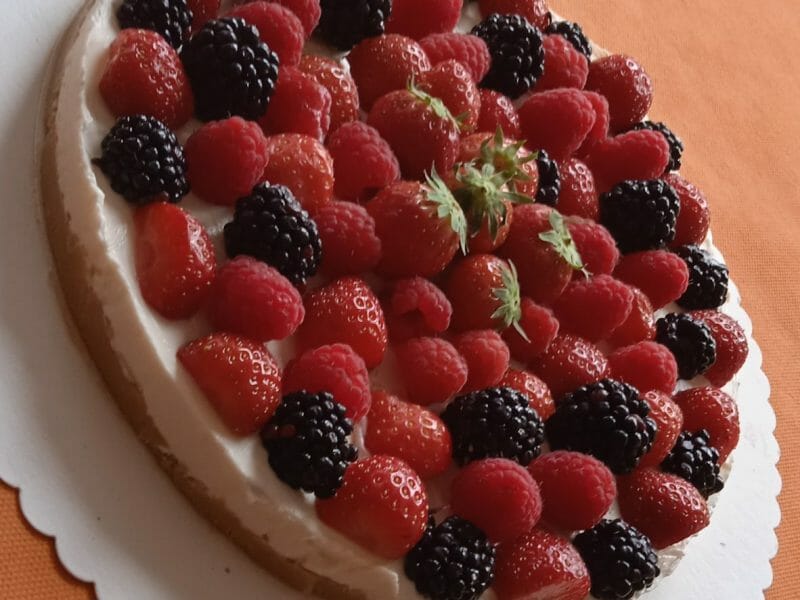 Cliquez pour zoomer ! Tarte aux fraises sans cuisson Thermomix par laetitia_939