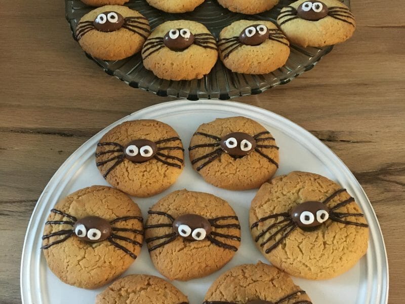 Cliquez pour zoomer ! Spider cookies (cookies araignées) Thermomix par Laure 49