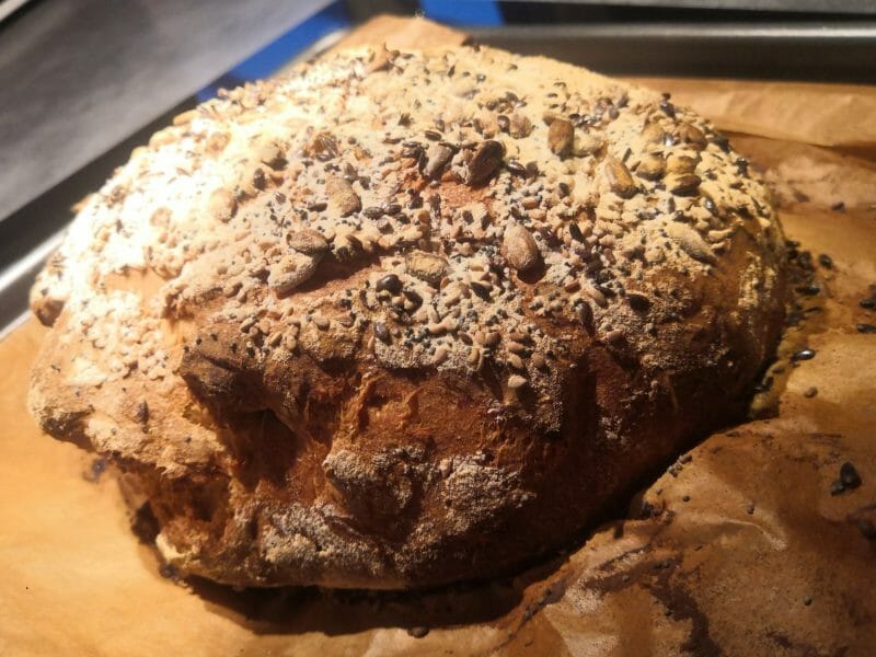 Cliquez pour zoomer ! Pavé farine multi-céréales Thermomix par celinette140