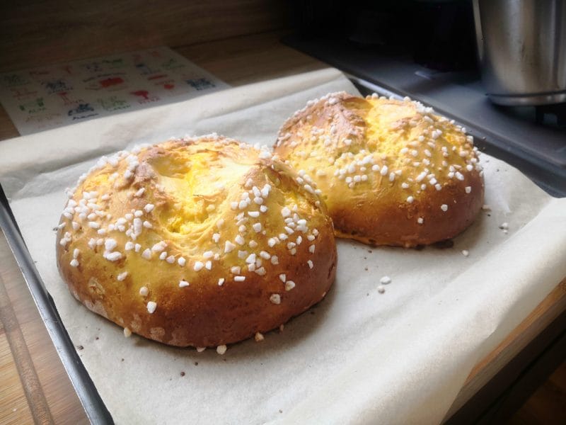 Cliquez pour zoomer ! Mouna (brioche de pâques) Thermomix par celinette140