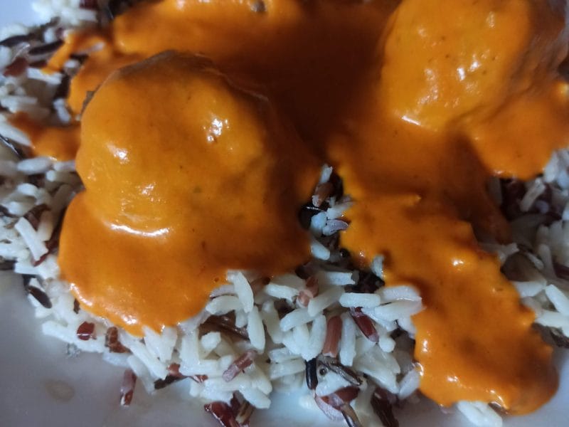 Cliquez pour zoomer ! Boulettes de viande Tikka Masala Thermomix par nicoberger