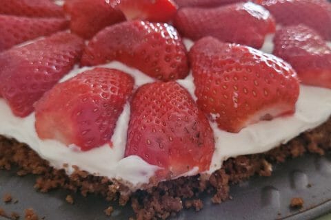 Cliquez pour zoomer ! Tarte aux fraises sans cuisson Thermomix par claire812a