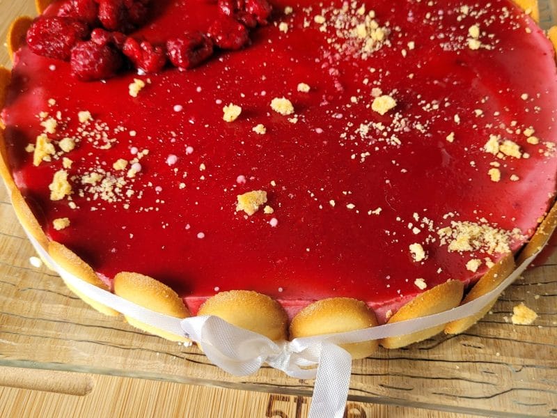 Cliquez pour zoomer ! Bavarois aux framboises Thermomix par claire812a