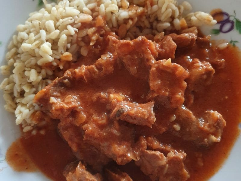 Cliquez pour zoomer ! Sauté de porc au curry Thermomix par severine_473