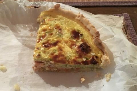Cliquez pour zoomer ! Quiche saumon et courgettes au Thermomix