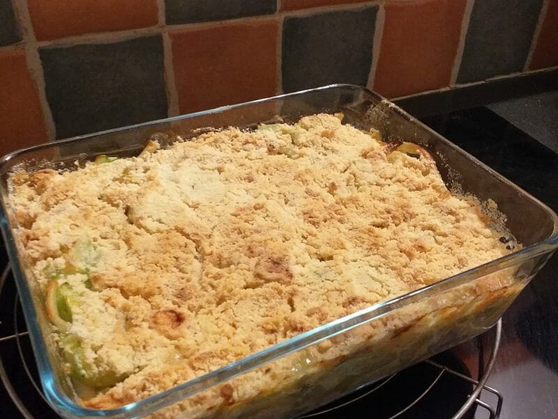 Cliquez pour zoomer ! Crumble poulet, courgettes et parmesan Thermomix par gabrielle_47