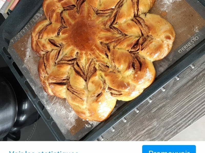 Cliquez pour zoomer ! Brioche étoilée au Nutella Thermomix par Mathieu_Virginie
