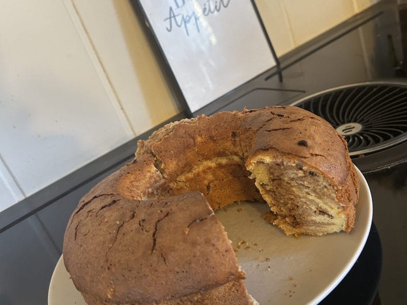 Cliquez pour zoomer ! Gâteau zébré Thermomix par Adeline 👱🏼♀️