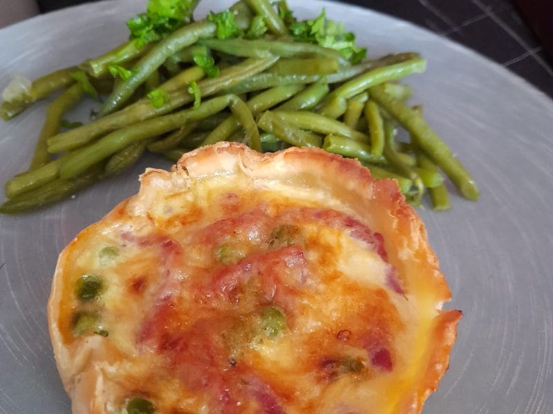 Cliquez pour zoomer ! Quiches petits pois et lardons Thermomix par mimireille