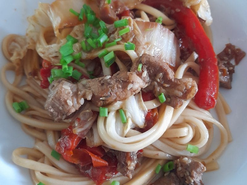 Cliquez pour zoomer ! Nouilles udon miso Thermomix par mimireille