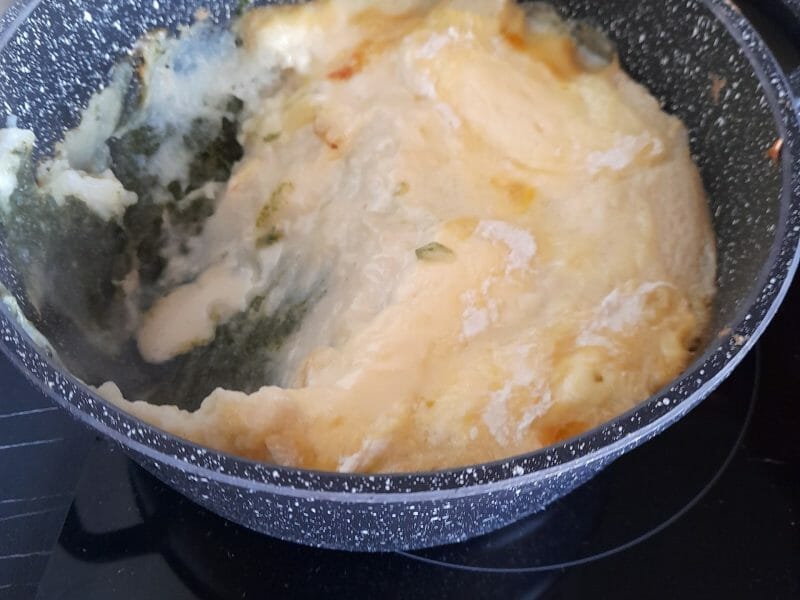 Cliquez pour zoomer ! Gratin de purée de pommes de terre aux épinards Thermomix par mimireille