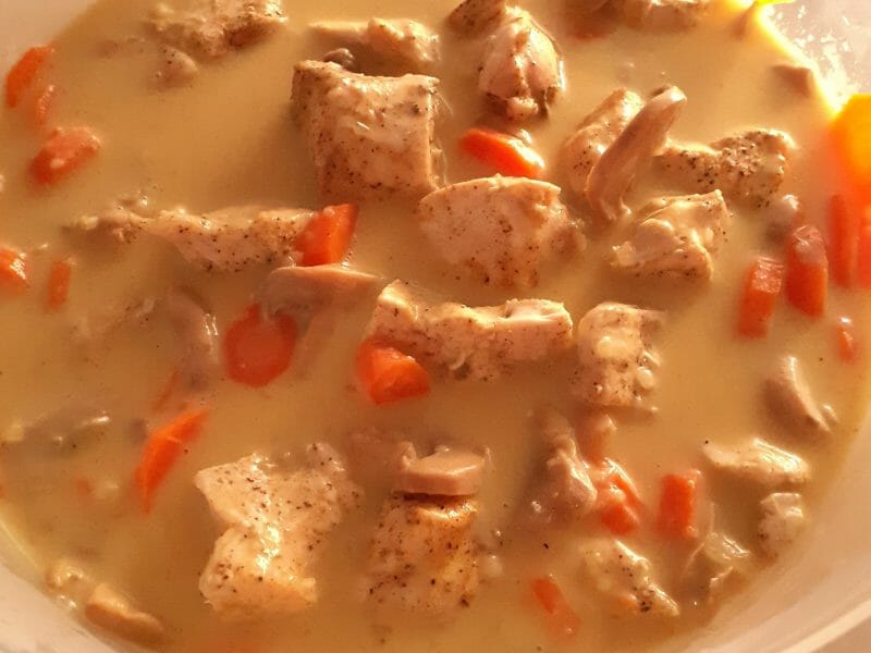 Cliquez pour zoomer ! Blancs de poulet sauce moutarde et curry Thermomix par nathalie_1062