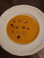 Cliquez pour zoomer ! Velouté de butternut aux lentilles corail et au curry Thermomix par princesselogat