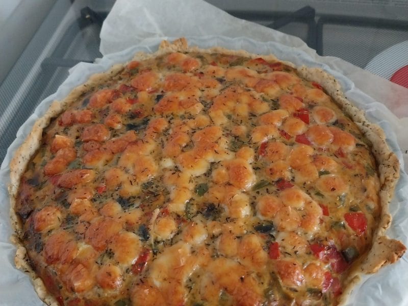 Cliquez pour zoomer ! Tarte salée aux légumes d’été Thermomix par Sandrine