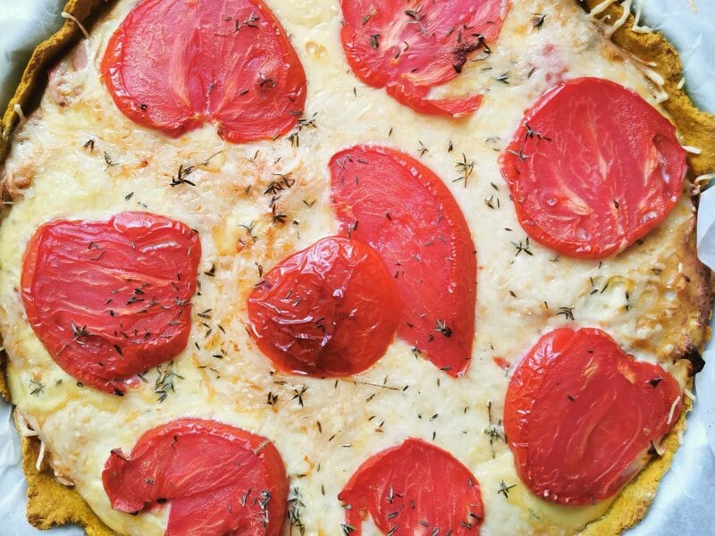 Cliquez pour zoomer ! Tarte au thon, tomate et moutarde Thermomix par lea_506