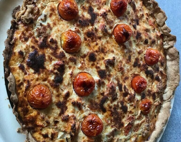 Cliquez pour zoomer ! Tarte au thon, tomate et moutarde Thermomix par Chrissyrun