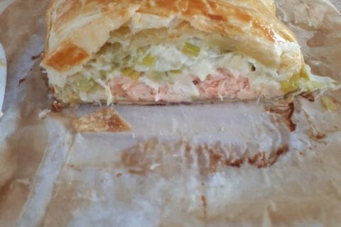 Cliquez pour zoomer ! Feuilleté saumon et poireaux Thermomix par Melineco