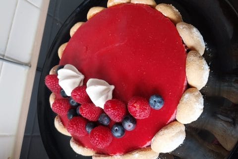 Cliquez pour zoomer ! Bavarois aux framboises Thermomix par hestia78