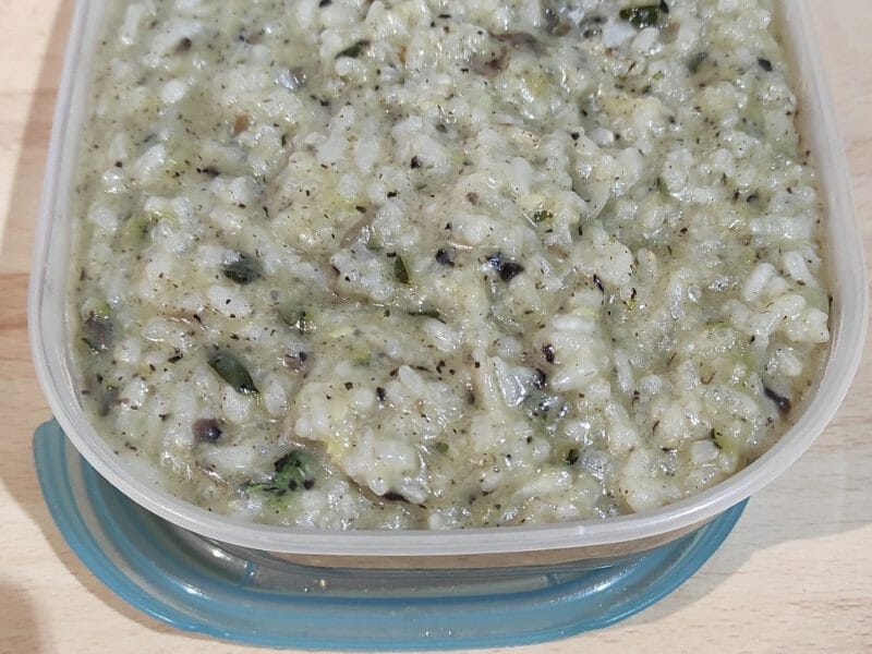 Cliquez pour zoomer ! Risotto champignons et courgettes Thermomix par nathanoel29