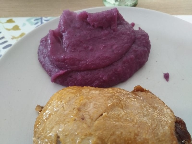 Cliquez pour zoomer ! Purée de patates douces au lait de coco Thermomix par patou33160