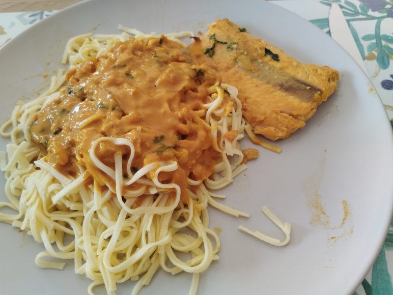 Cliquez pour zoomer ! Curry de crevettes au lait de coco Thermomix par patou33160