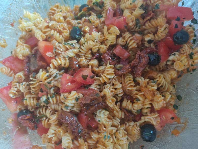 Cliquez pour zoomer ! Salade de pâtes méditerranéenne Thermomix par patou33160