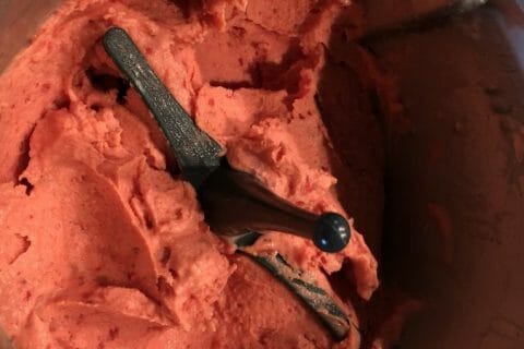 Cliquez pour zoomer ! Glace à la fraise Thermomix par Heedless Mirror