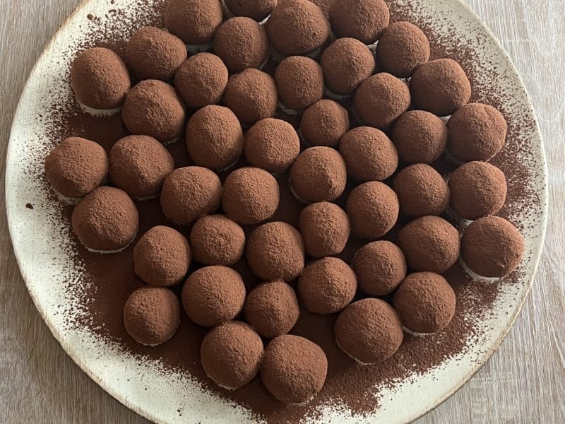 Cliquez pour zoomer ! Truffes au tiramisu Thermomix par Heedless Mirror