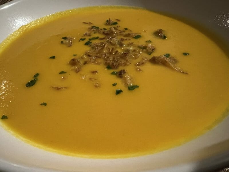 Cliquez pour zoomer ! Crème de potiron et carottes au lait de coco Thermomix par Heedless Mirror