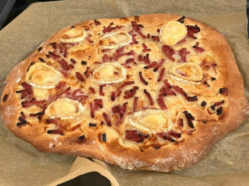 Cliquez pour zoomer ! Fougasse chèvre et lardons Thermomix par viki972