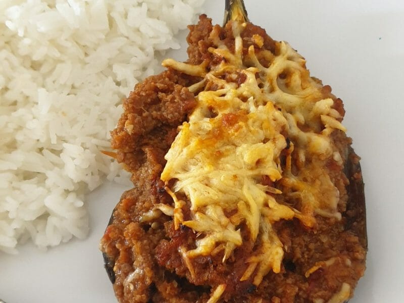 Cliquez pour zoomer ! Aubergines farcies à la viande hachée Thermomix par viki972