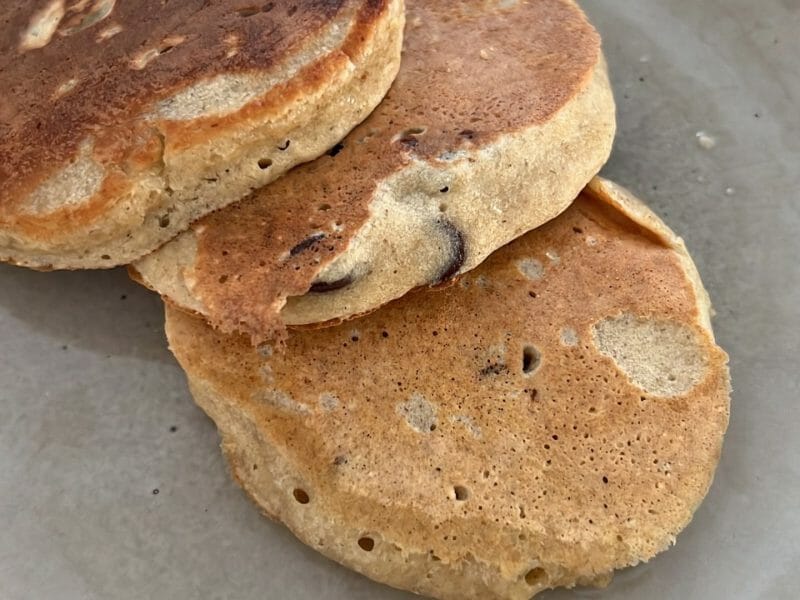 Cliquez pour zoomer ! Pancakes healthy flocons d’avoine et banane Thermomix par learennes
