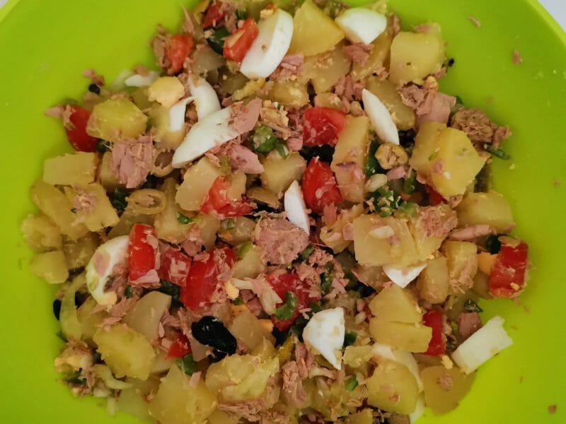 Salade de pommes de terre au bacon au Thermomix - Cookomix