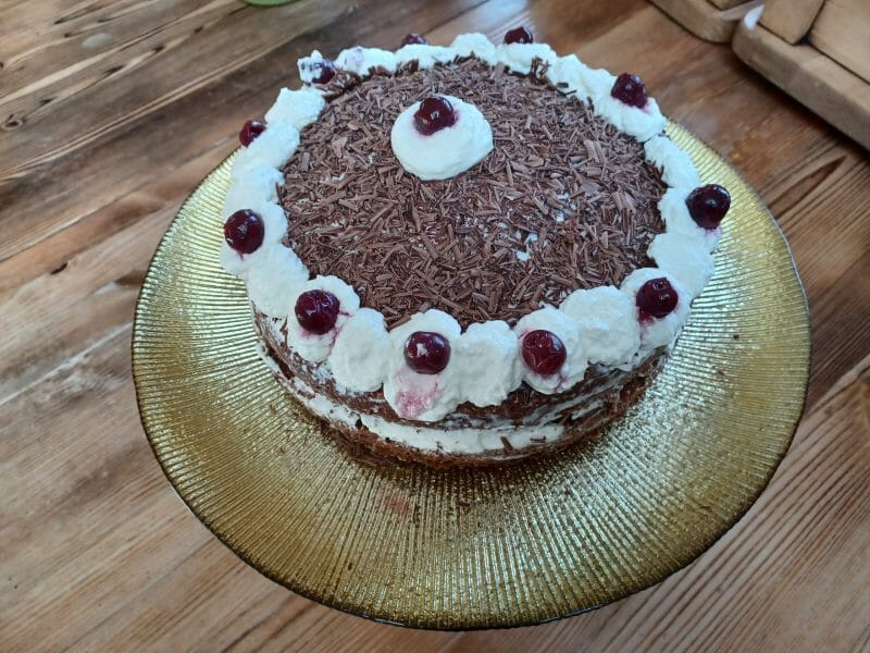 Cliquez pour zoomer ! Bûche forêt noire Thermomix par melaaa