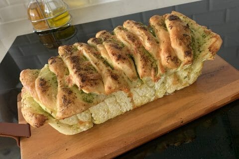 Cliquez pour zoomer ! Pain à l’ail, persil et mozzarella Thermomix par audrey_lks