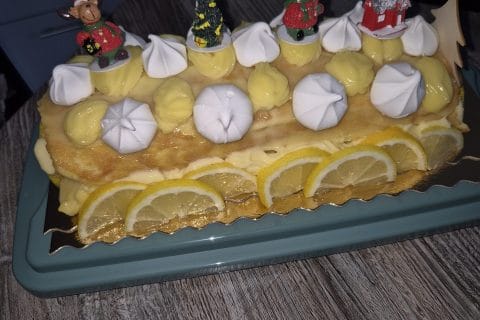 Cliquez pour zoomer ! Bûche au citron meringuée Thermomix par titia49680