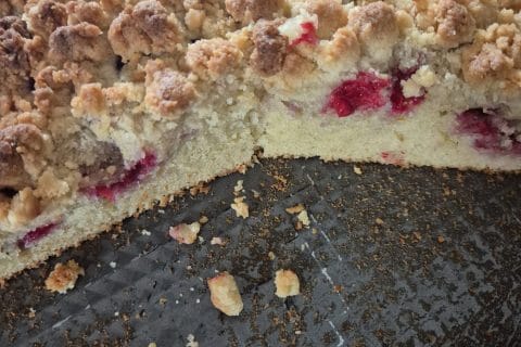 Cliquez pour zoomer ! Crumb cake framboises Thermomix par titia49680