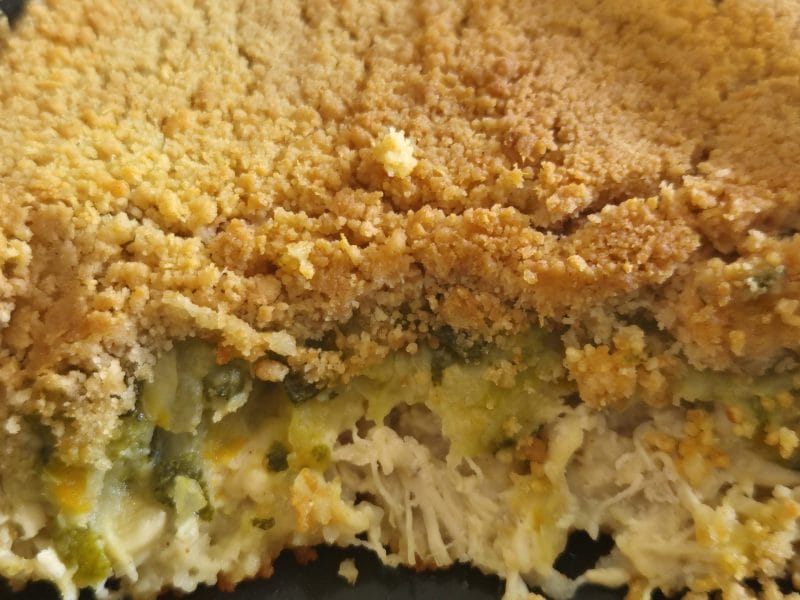 Cliquez pour zoomer ! Crumble poulet, courgettes et parmesan Thermomix par titia49680