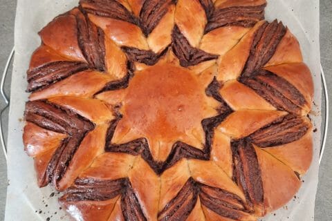 Cliquez pour zoomer ! Brioche étoilée au Nutella Thermomix par elodie_2509